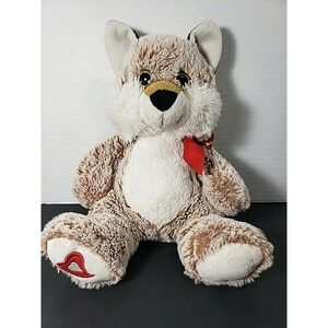 Wild Love Fox Plush Toy Stuffed Animal Tan White Soft 13" Tall 2015